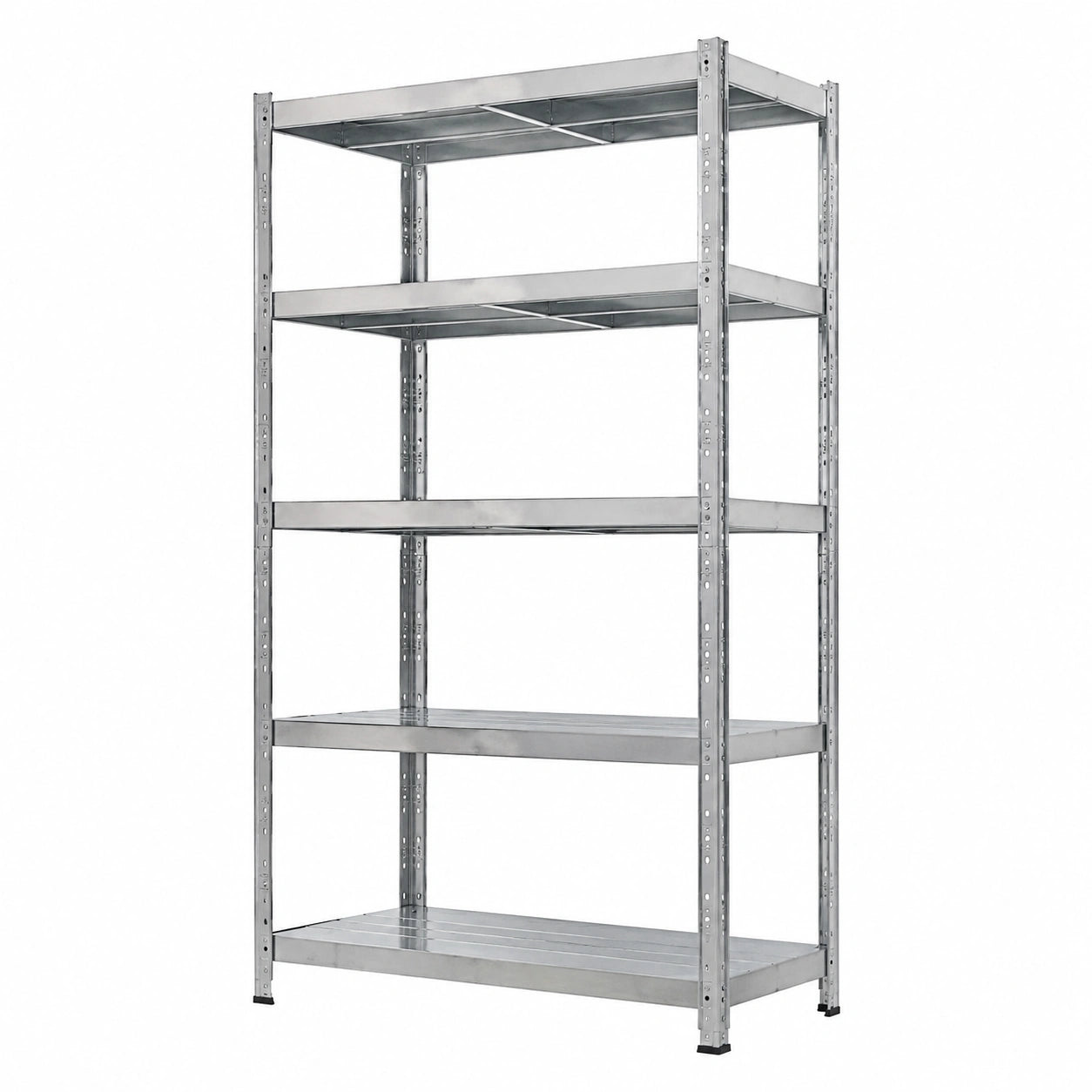 Scaffalatura in Acciaio Zincato Maciste - 5 Ripiani, Portata Fino a 1300 Kg, Dimensioni 120x60x195 cm