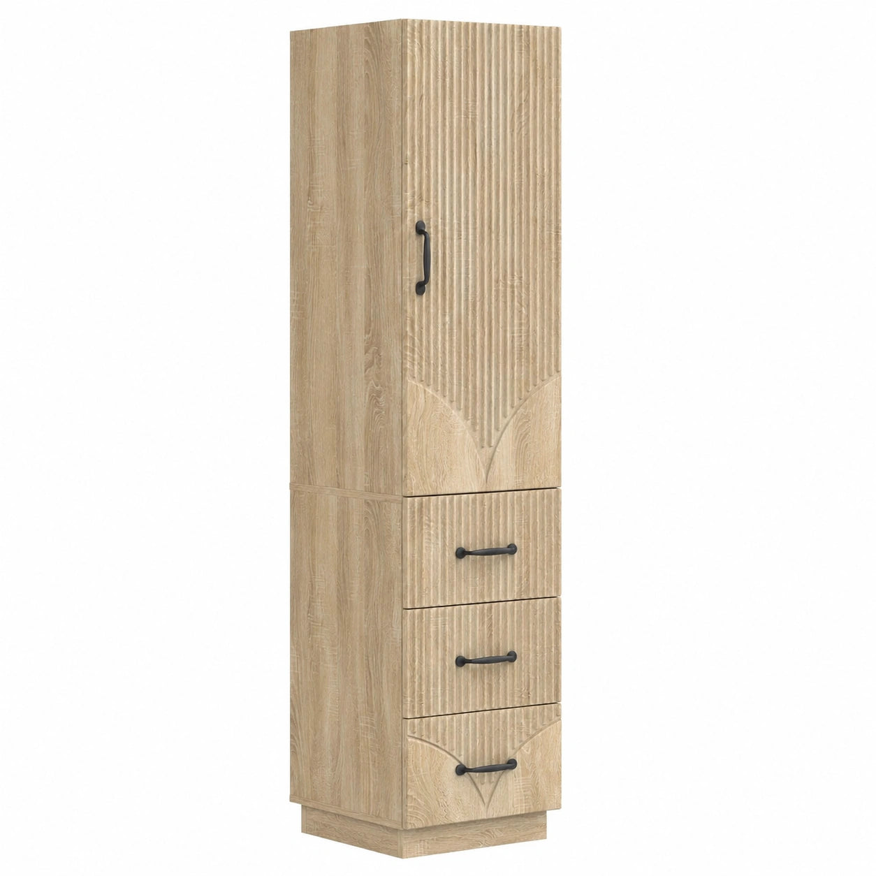 Armadi in Rovere Sonoma con Cassetto e Scaffale, 33x34,5x87 cm, Multiuso per Ufficio e Casa