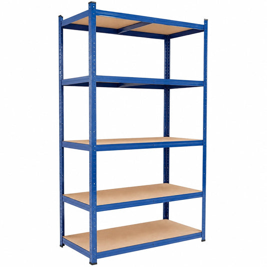 Scaffalatura XXL in Metallo con Alta Capacità, 200x100x60 cm, Blu, 5 Ripiani