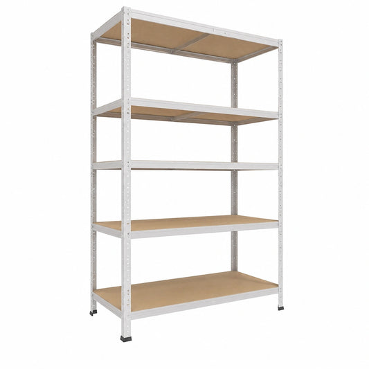 Scaffale in Metallo per Carichi Pesanti 180x120x50cm con 5 Ripiani Zincati