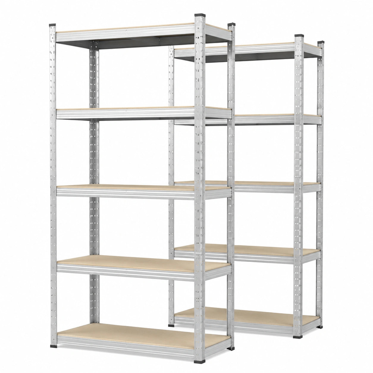 Scaffali robusti zincati 200x100x50 cm montaggio senza attrezzi